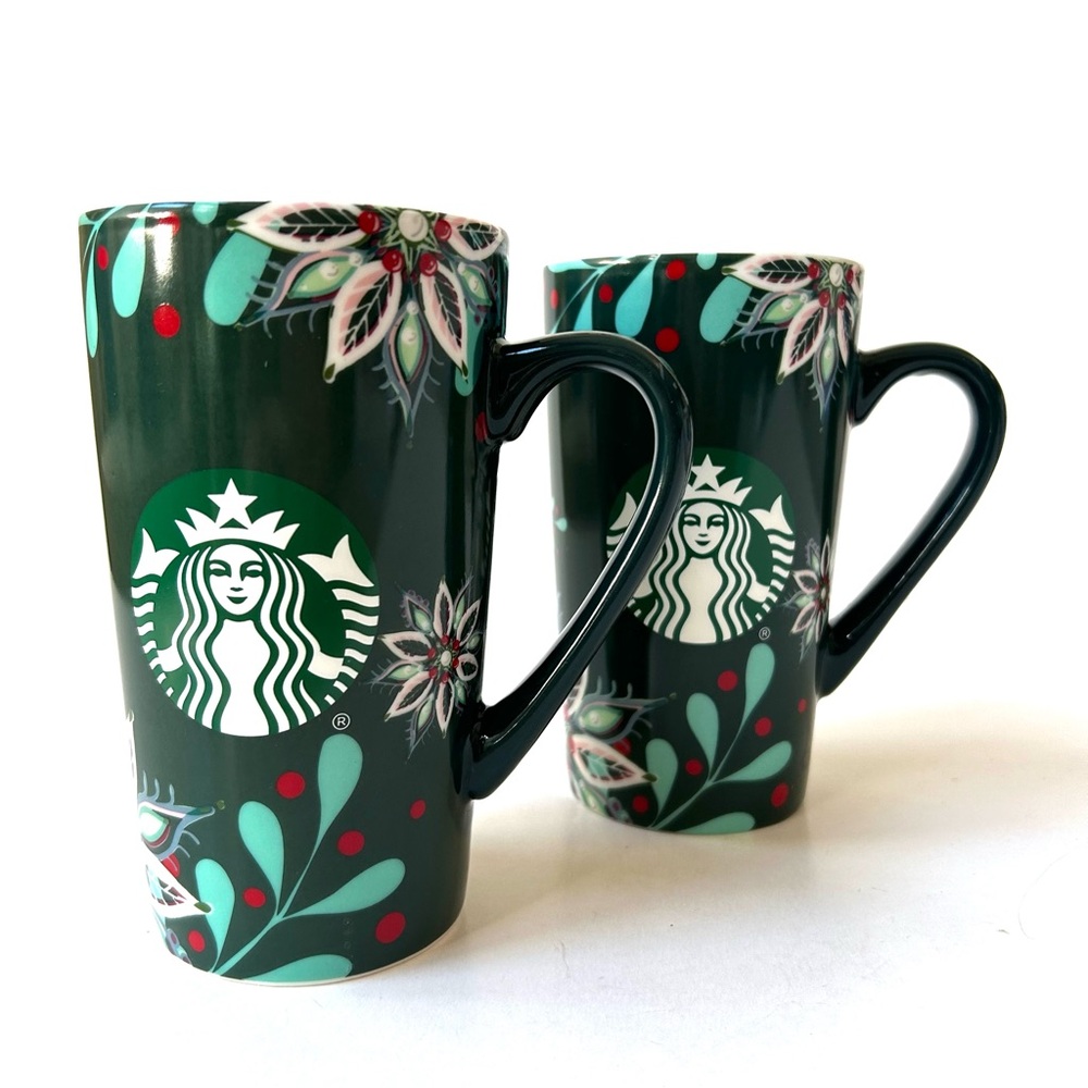 Set of Matching Tall Starbucks 16 oz. Coffee Mugs. Gently Used.